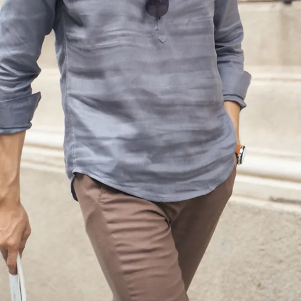 Quần Dài Nam F2 Fashion & Freedom Linen DN10-NB-29 Màu Nâu Size 29