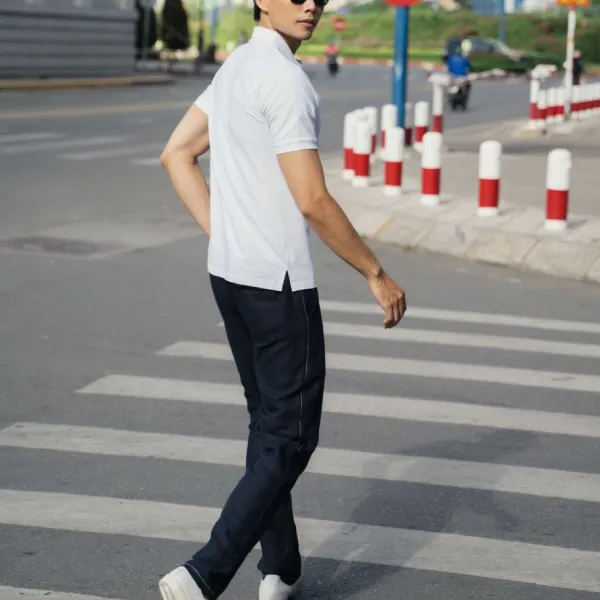 Quần Dài Nam F2 Fashion & Freedom Linen New Breeze DN12-XDC-29-0820 Màu Xanh Đen Size 29
