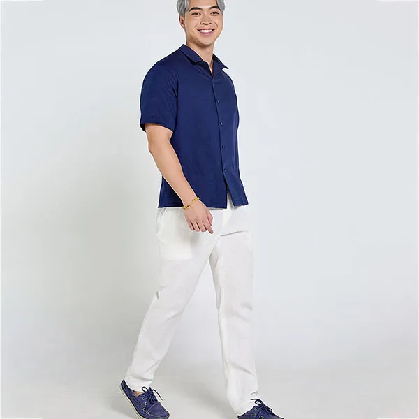Quần Dài Nam F2 Fashion & Freedom Linen Tender Drit DN46-TRANG-S-1024 Màu Trắng Size S
