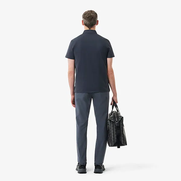Quần Dài Nam Lacoste Men's Slim Fit Commuter Pants Màu HH1916-S5T Xám Đậm Size 32