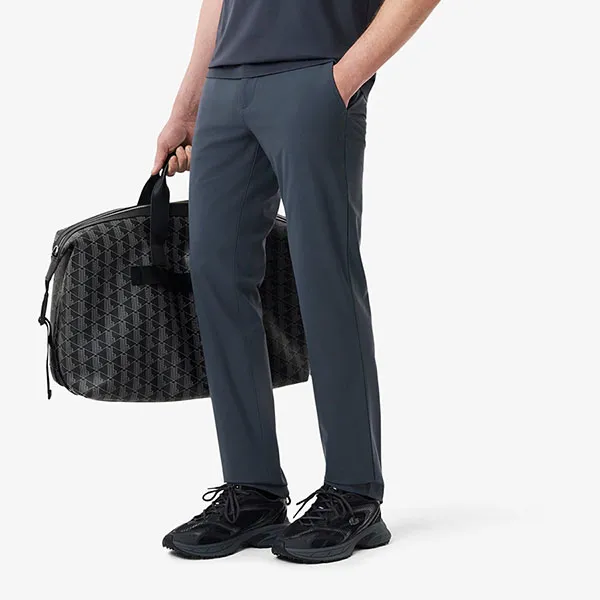 Quần Dài Nam Lacoste Men's Slim Fit Commuter Pants Màu HH1916-S5T Xám Đậm Size 32