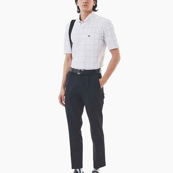 Quần Dài Nam Lacoste Regular HH004 - 031 Màu Đen Size 30