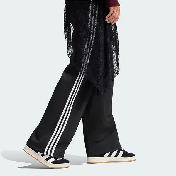 Quần Dài Nữ Adidas 2in1 Firebird Loose Track Pants With Lace Skirt LG4271 Màu Đen Size 2XS
