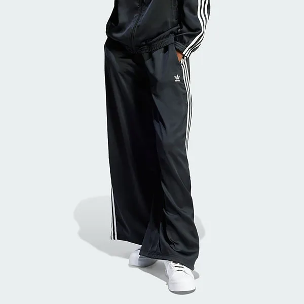 Quần Dài Nữ Adidas Adicolor Wide-Leg Satin Track Pants IU2520 Màu Đen Size 28