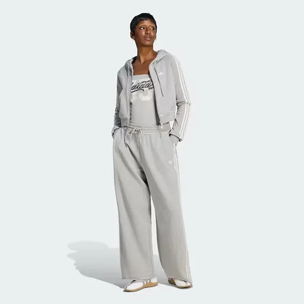 Quần Dài Nữ Adidas Graphic Loose Sweat Pants LE8322 Màu Xám Size XS
