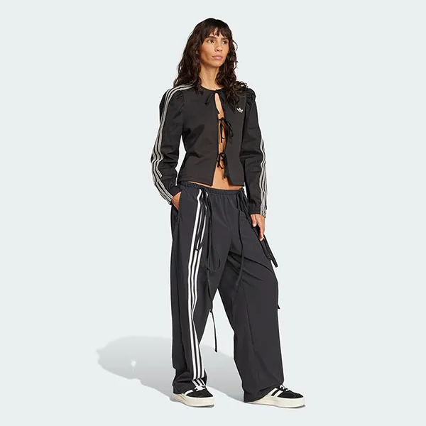 Quần Dài Nữ Adidas Parachute Pants With Ribbon Trim JV9727 Màu Đen Size S