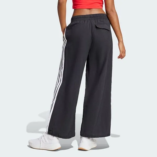 Quần Dài Nữ Adidas Parachute Woven Lifestyle 3-Stripes Essentials Pants JE1306 Màu Đen Size XS