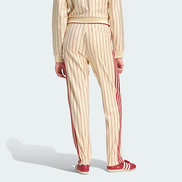 Quần Dài Nữ Adidas Pinstripe Firebird Track Pant KT1851 Màu Kem Đỏ Size M