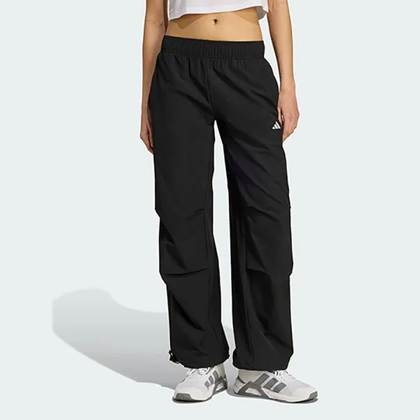 Quần Dài Nữ Adidas Workout Essentials Woven Fabric Training Pants JL5081 Màu Đen Size XS