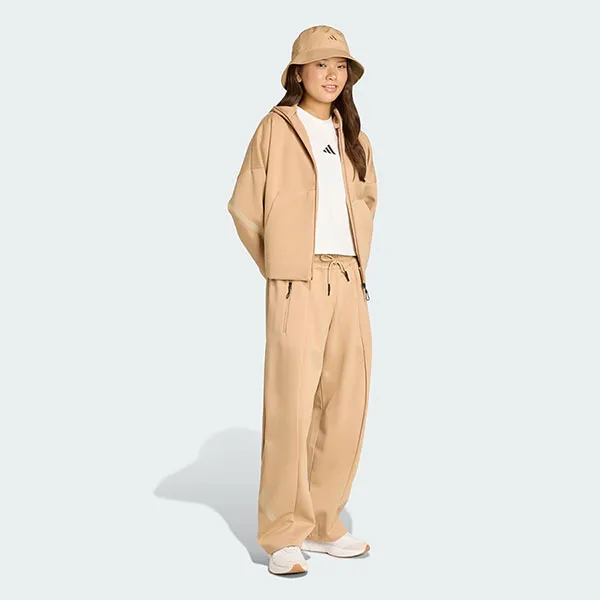 Quần Dài Nữ Adidas Z.N.E. Open-Hem Pants JW7770 Màu Be Nâu Size XS