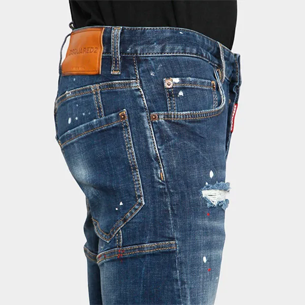 Quần Jean Nam Dsquared2 S74LB1897 S30664 470 Màu Xanh Jean Size 46