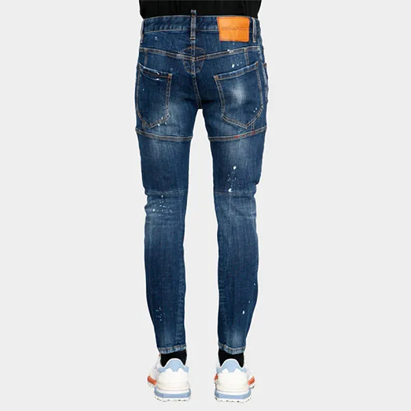 Quần Jean Nam Dsquared2 S74LB1897 S30664 470 Màu Xanh Jean Size 46