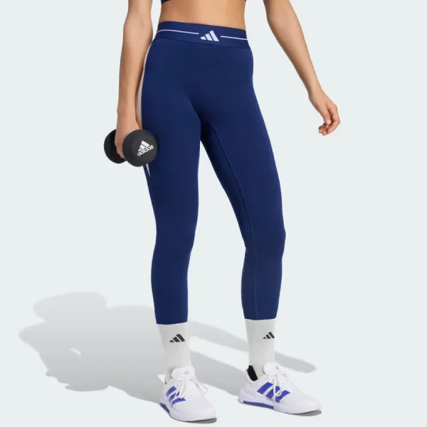 Quần Legging Nữ Adidas Hyperglam Colorblock KQ5756 Màu Xanh Dương Size S