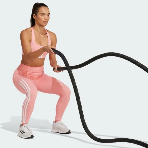 Quần Legging Nữ Adidas Optime 3-Stripes Full-Length IZ2716 Màu Hồng Phấn Size M