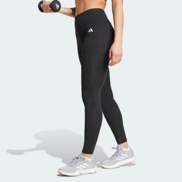 Quần Legging Nữ Adidas Optimé Essentials Full-Length With Hidden Pocket IT2280 Màu Đen Size S