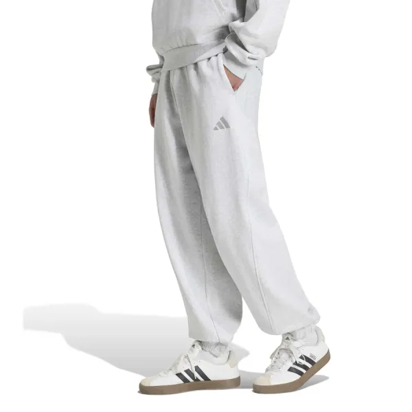 Quần Nỉ Nam Adidas Kit Small Logo KW2332 Màu Xám Trắng Size M