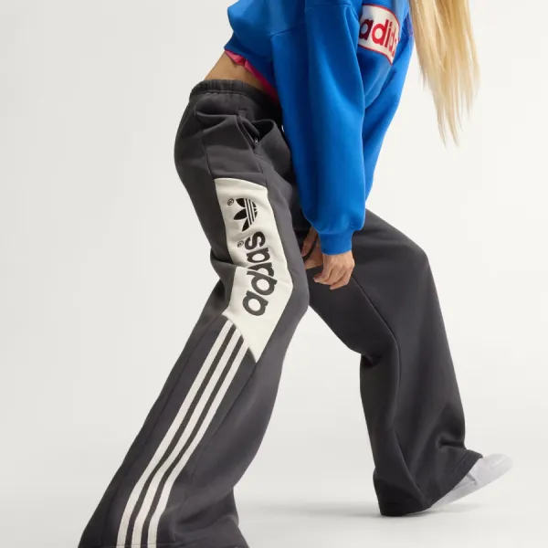 Quần Nỉ Nữ Adidas Adisignature Ny Wide Leg Sweatpants LD1665 Màu Đen Size 2XS