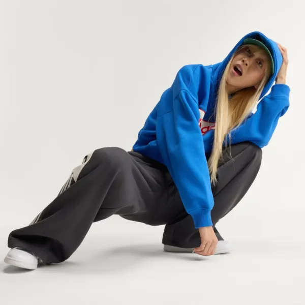 Quần Nỉ Nữ Adidas Adisignature Ny Wide Leg Sweatpants LD1665 Màu Đen Size 2XS