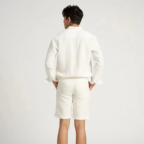Quần Short Nam F2 Fashion & Freedom Linen SN17-T-28 Màu Trắng Size 28