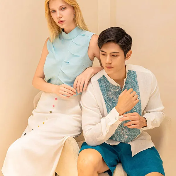 Quần Short Nam F2 Fashion & Freedom Linen SN40-XCV-S-0924 Màu Xanh Cổ Vịt Size S