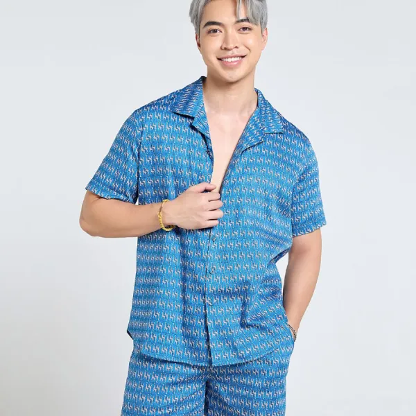 Quần Short Nam F2 Fashion & Freedom Tender Drit SN42-XANH HUOU-S-1124 Màu Xanh Size S