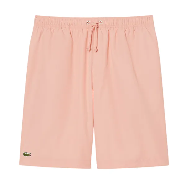 Quần Short Nam Lacoste Lightweight Diamond Taffeta Sport Shorts GH353T - UI2 Màu Hồng Size 3