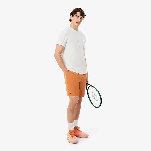 Quần Short Nam Lacoste Men's Lightweight Tennis Shorts GH353T-IY0 Màu Cam Size 3
