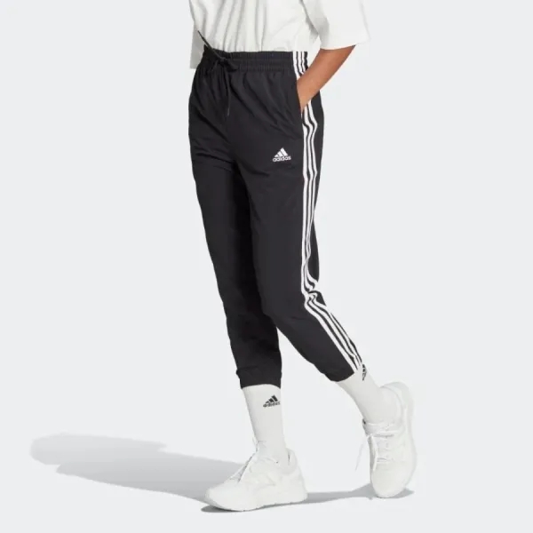 Quần Thể Thao Nữ Adidas Essentials 3-Stripes Knit 7/8 Pants HT3398 Màu Đen Size XS