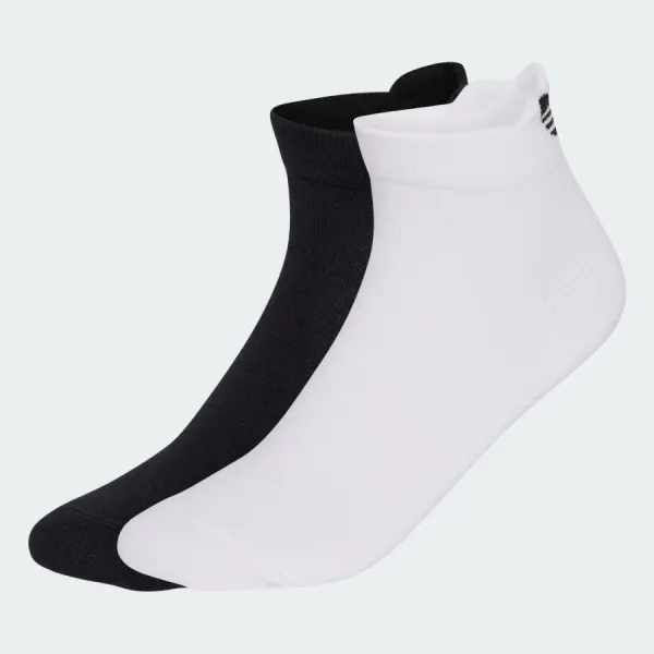 Set 2 Đôi Tất Unisex Adidas Back Trefoil Socks 2-Pair Pack KR4224 Màu Đen Trắng Size M