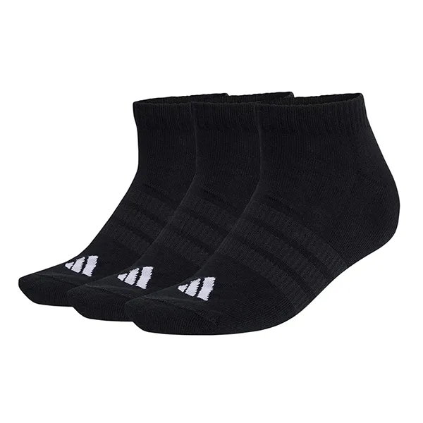 Set 3 Đôi Tất Adidas Essentials Low-Cut Cushioned Socks KD6720 Màu Đen Size S