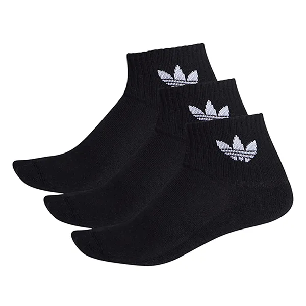 Set 3 Đôi Tất Adidas Mid Calf Socks FM0643 Màu Đen Size S