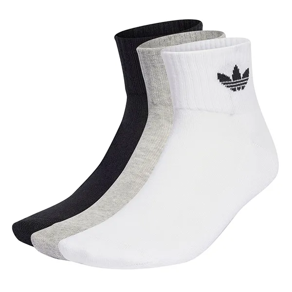 Set 3 Đôi Tất Adidas Mid Calf Socks IJ5612 Phối Màu Size S