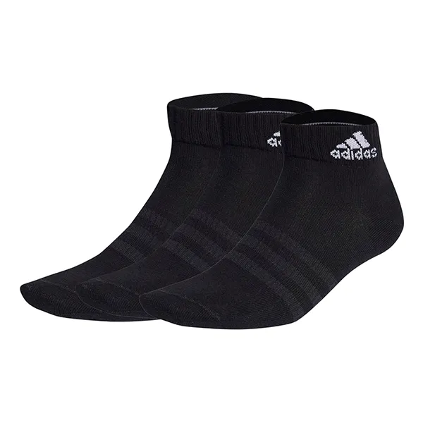 Set 3 Đôi Tất Adidas Thin Lightweight Ankle Socks IC1282 Màu Đen Size S