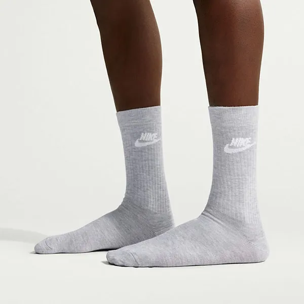 Set 3 Đôi Tất Nike Sportswear Everyday Essential Crew Socks 3 Pairs DX5025-912 Phối Màu Size M