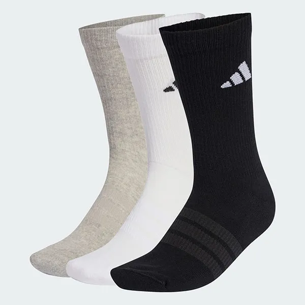 Set 3 Đôi Tất Unisex Adidas C ESS CRW 3P KC9624 Phối Màu Size XS