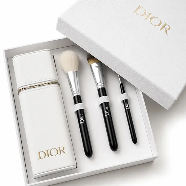 Set Cọ Trang Điểm Dior Makeup Brush Set 3 Cây With Case