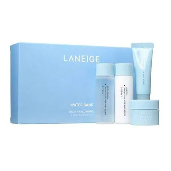 Set Dưỡng Da Laneige Water Bank Blue Hyaluronic 4 Step Essential Kit 4 Món