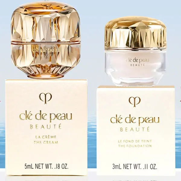 Set Kem Dưỡng Da Clé de Peau La Crème 5ml Và Kem Nền Le Fond De Teint The Foundation 3ml