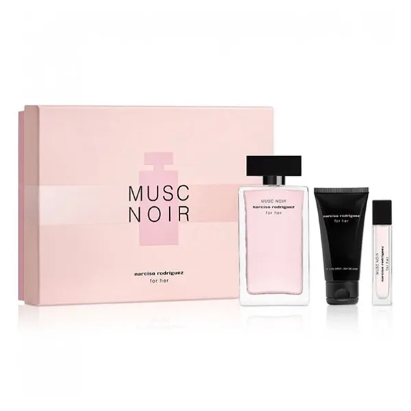 Set Nước Hoa Nữ Narciso Rodriguez Musc Noir For Her EDP (100ml + 10ml + Lotion 50ml)