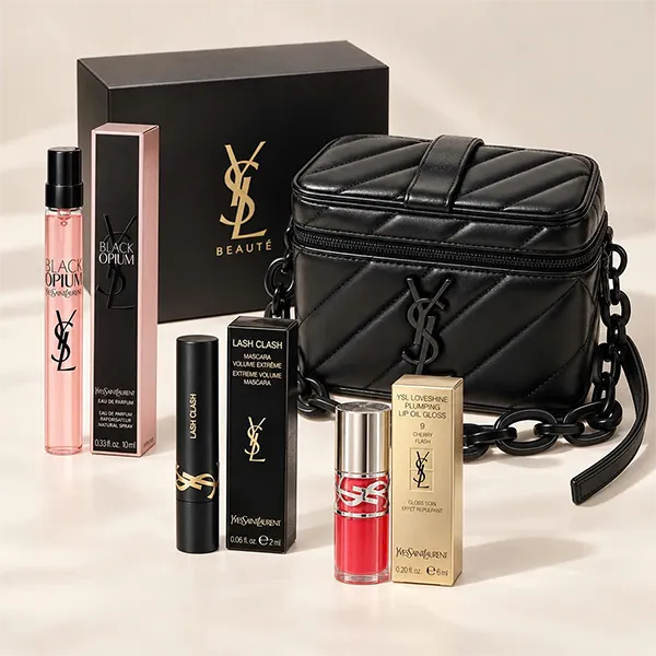 Set Nước Hoa Nữ Yves Saint Laurent YSL Black Opium EDP Set 4 Món