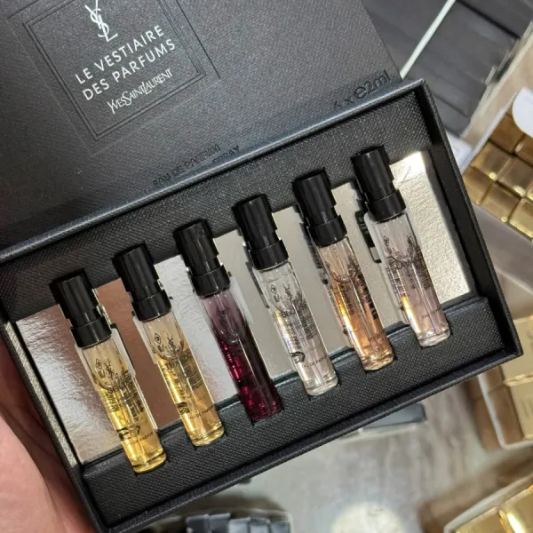 Set Nước Hoa Unisex Yves Saint Laurent YSL Le Vestiaire Des Parfums Discovery (Mini 2ml x 6 Mùi)