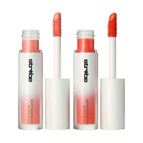 Set Phấn Má Hồng Dạng Kem MAC Strobe Beam Liquid Blush Tone Ice Gleam Màu Hồng Lạnh