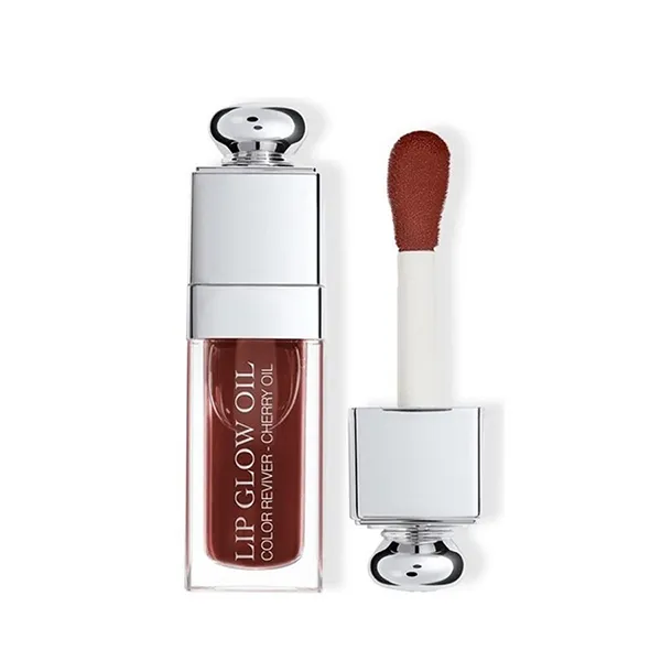 Set Son Dưỡng Dior Lip Glow Oil 020 Mahogany Màu Đỏ Nâu + Túi Đựng Dior
