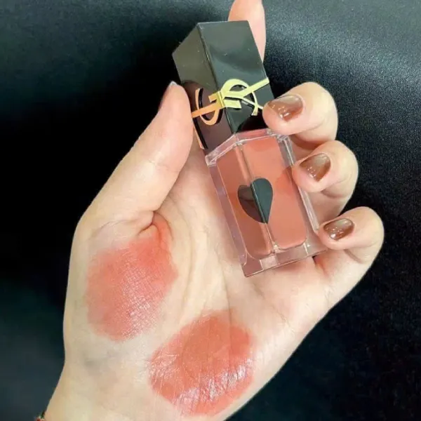 Set Son Kem Yves Saint Laurent YSL The Inks Vinyl Cream 616 Màu Cam San Hô + Hộp Quà + Túi YSL
