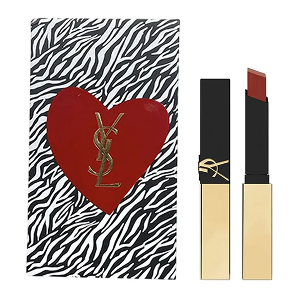 Set Son Lì Yves Saint Laurent YSL The Slim Lipstick 30 Rouge Rive Gauche Màu Hồng Đỏ