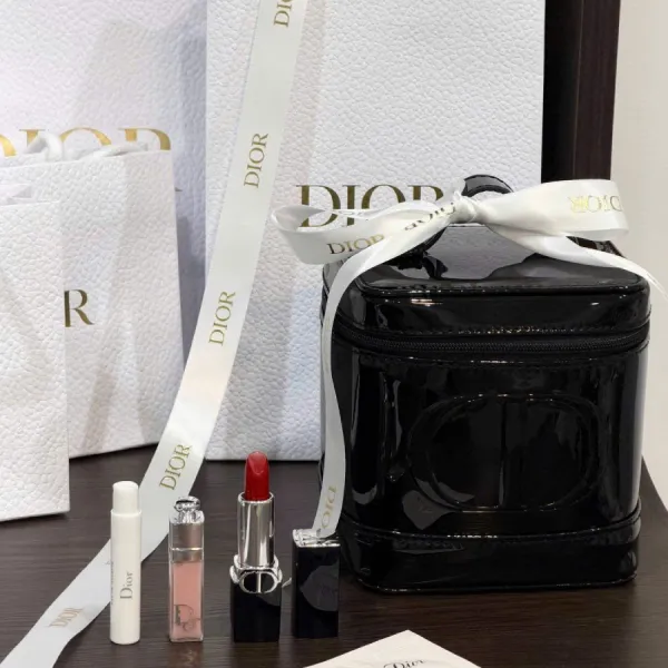 Set Son + Nước Hoa Dior (Vial nước hoa random Dior Joy/j'adore/miss dior + Son dưỡng mini + Son lì mini random 720/772/840/228 + Túi Dior)