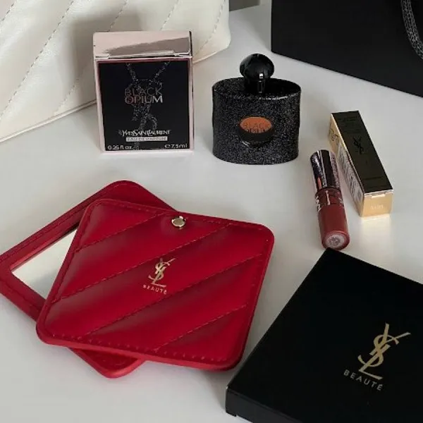 Set Son + Nước Hoa Yves Saint Laurent YSL Lovenude Lip Stain 07 Illicit Nude 5 Món