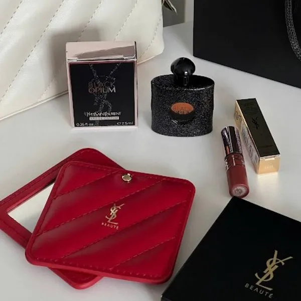 Set Son + Nước Hoa Yves Saint Laurent YSL Lovenude Lip Stain 07 Illicit Nude 5 Món