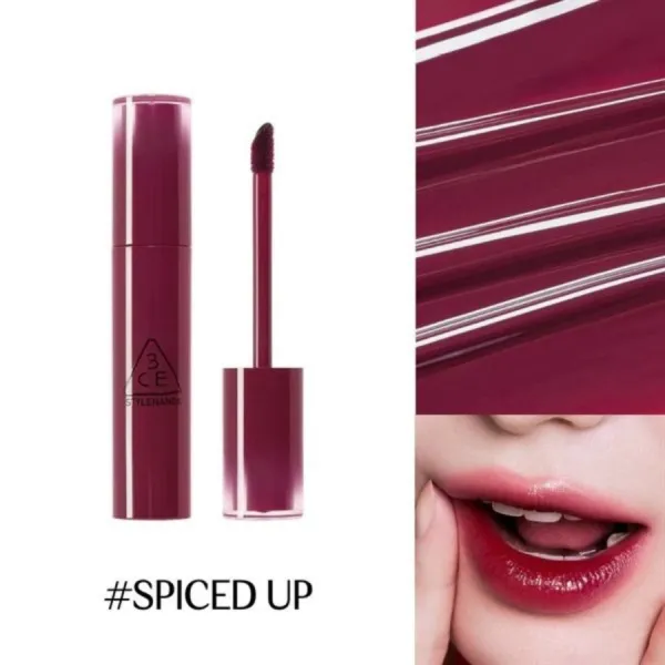 Son 3CE Lazy Pop Lip Stain Spiced Up Màu Đỏ Mận