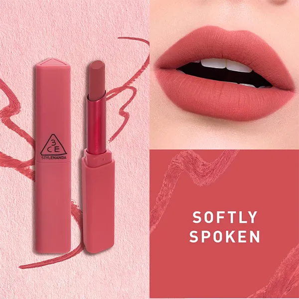 Son 3CE Sketch Lipstick 03 Softly Spoken Màu Hồng Đất